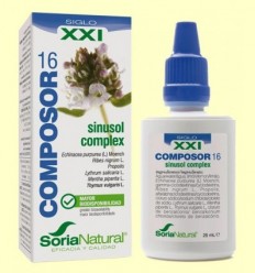Composor 16 Sinusol Complex XXI - Soria Natural - 25 ml 