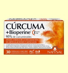 Cúrcuma + Bioperine - Natysal - 30 càpsules