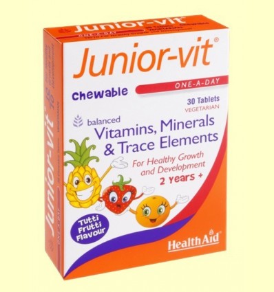 Junior-Vit - multinutriente infantil - Health Aid - 30 comprimits