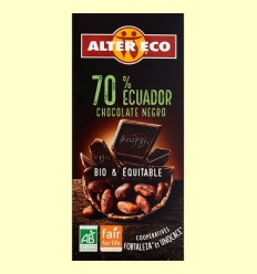 Xocolata Negre 70% Equador Bio - Alter Eco - 100 grams