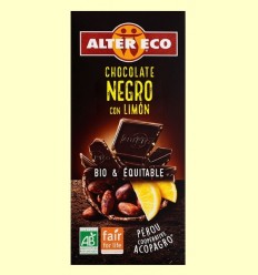 Xocolata Negre amb Llimona Bio - Alter Eco - 100 grams