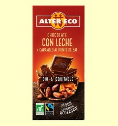 Xocolata amb Llet i Caramel a el Punt de Sal Bio - Alter Eco - 100 grams