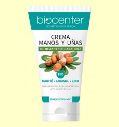 Crema de Mans i Ungles Hidratant Reparadora - Karité Gira-sol Lli - Biocenter - 75 ml
