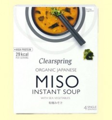 Sopa instantània Miso Orgànica - Clearspring - 4 x 10 grams