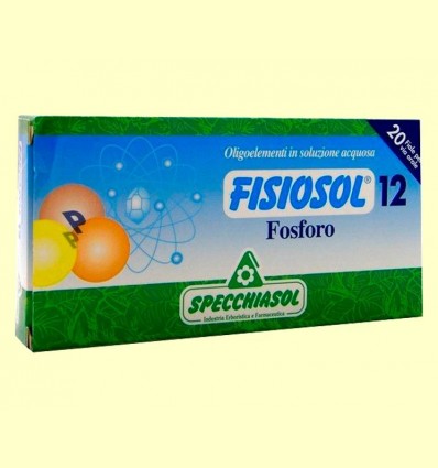 Fisiosol 12 Fòsfor - Specchiasol - 20 ampolles