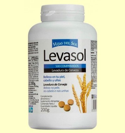Levasol - Llevat de cervesa - Ynsadiet - 500 comprimits