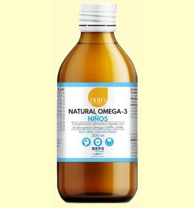 Natural Omega 3 Nens - Puro Omega - 200 ml