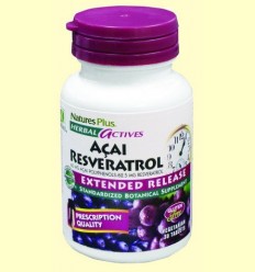 Açai Resveratrol - Natures Plus - 30 comprimits