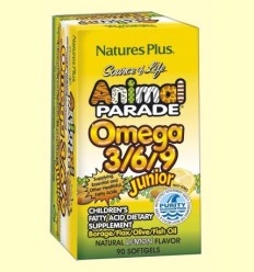 Animal Parade Omega 3, 6 i 9 Junior - Natures Plus - 90 comprimits