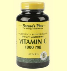 Vitamina C amb gavarrera 1000 mg - Natures Plus - 180 comprimits