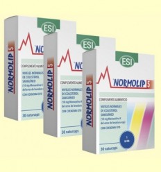 Normolip 5 - Colesterol - Laboratorios ESI - Pack 3 x 30 càpsules
