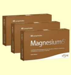 Magnesium6 - 6 sals de magnesi - Vitae - Pack 3 x 60 comprimits