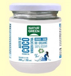 Oli de Coco Verge Extra Cru Bio - NaturGreen - 215 ml