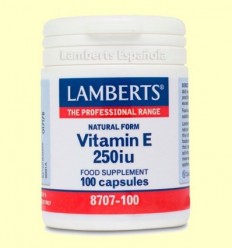 Vitamina E Natural 250 UI - Lamberts - 100 càpsules
