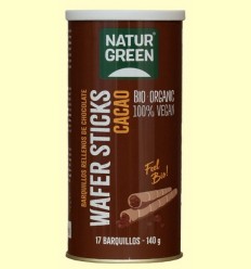 Wafer Sticks Cacau Bio - NaturGreen - 140 grams