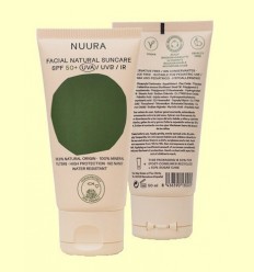 Crema solar facial blanca SPF50 - Nuura - 50 ml