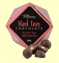 Ametlles cobertes de xocolata i te vermell - D&B - 60 grams
