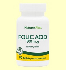 Àcid Fòlic - Vitamina B9 - Natures Plus - 90 comprimits