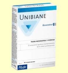Unibiane Resveratrol - Salut cardiovascular - PiLeJe - 30 càpsules