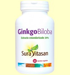 Ginkgo Biloba Extracte estandarditzat 24% - Sura Vitasan - 60 càpsules
