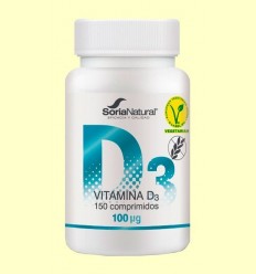 Vitamina D3 - Soria Natural - 150 comprimits