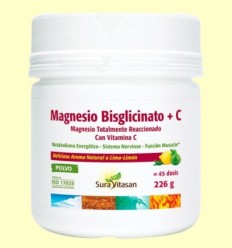 Magnesi Bisglicinat i Vitamina C - Sura Vitasan - 226 grams