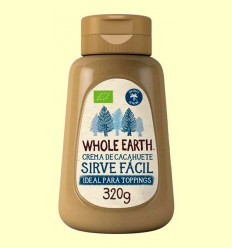 Crema de Cacauet serveix fàcil Bio - Whole Earth - 320 grams