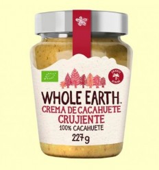 Crema cruixent de Cacauet Bio - Whole Earth - 227 grams
