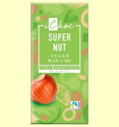 Super Nut - Xocolata Vegana amb Avellanes Bio - iChoc - 80 grams