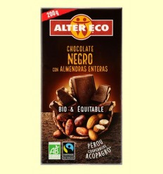 Xocolata Negra amb Ametlles Senceres Bio - Alter Eco - 200 grams