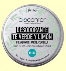 Desodorant Sòlid Natural Te Verd i Llimona - Biocenter - 50 ml