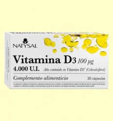 Vitamina D3 4000 UI - Natysal - 30 càpsules