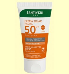Crema Solar Facial SPF 50+ - Santiveri - 50 ml
