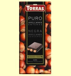 Xocolata Negra amb Avellanes Senceres - Torras - 150 grams