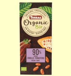 Xocolata Negra 90% Cacau Bio - Torras - 100 grams