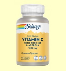 Vitamina C 1000 mg Acció Retardada - Solaray - 100 comprimits