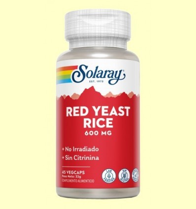 Xarxa Yeast Rice - Llevat vermell de l'arròs - Solaray - 45 càpsules