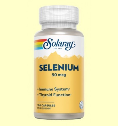 Selenium 50 mcg - Antioxidant - Minerals - Solaray - 100 càpsules