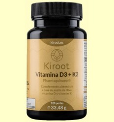 Vitamina D3 + K2 - Kiroot - 120 perles