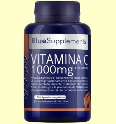 Vitamina C 1000 amb Acerola Blue Supplements - Ergonat - 120 càpsules