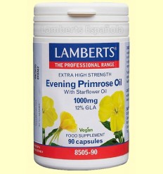 Oli de Prímula amb Borratja 1000 mg amb Vitamina E - Lamberts - 90 càpsules