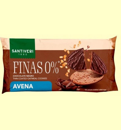 Galetes de Civada Fines 0% Xocolata - Santiveri - 88 grams