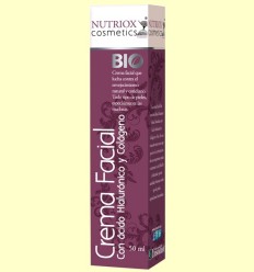 Crema Facial Àcid Hialurònic i Col·lagen Bio Nutriox Cosmetics - Ynsadiet - 50 ml